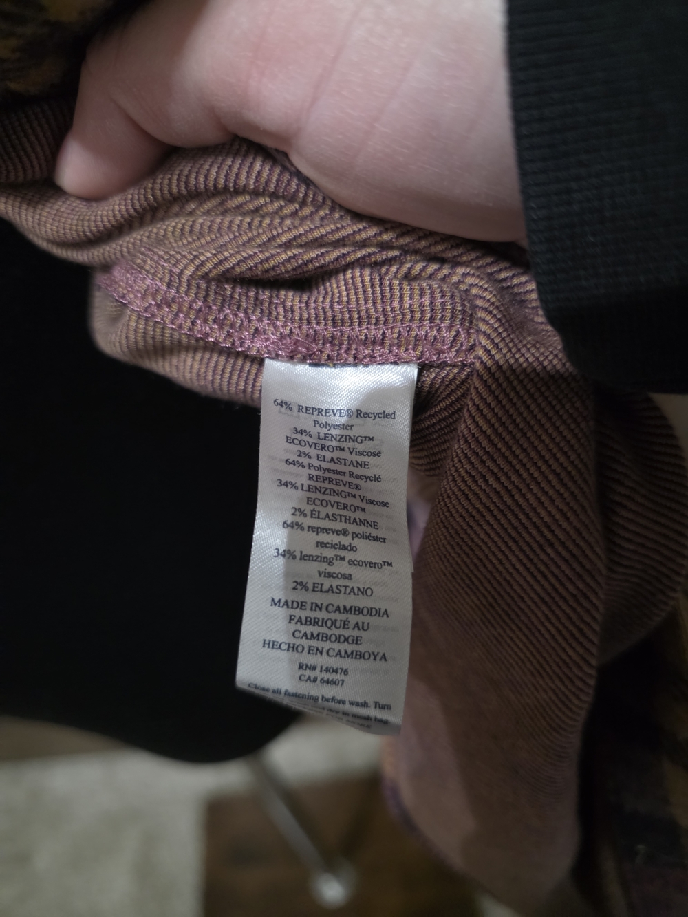 Faherty Plaid Shirt Jacket - Purple & Yellow - Picture 4 of 4